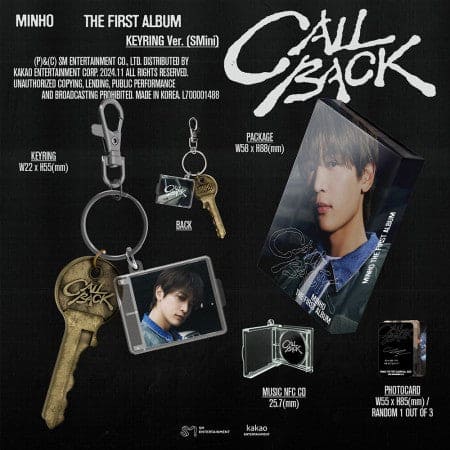 Minho - 1st Album CALL BACK (Keyring Ver.)