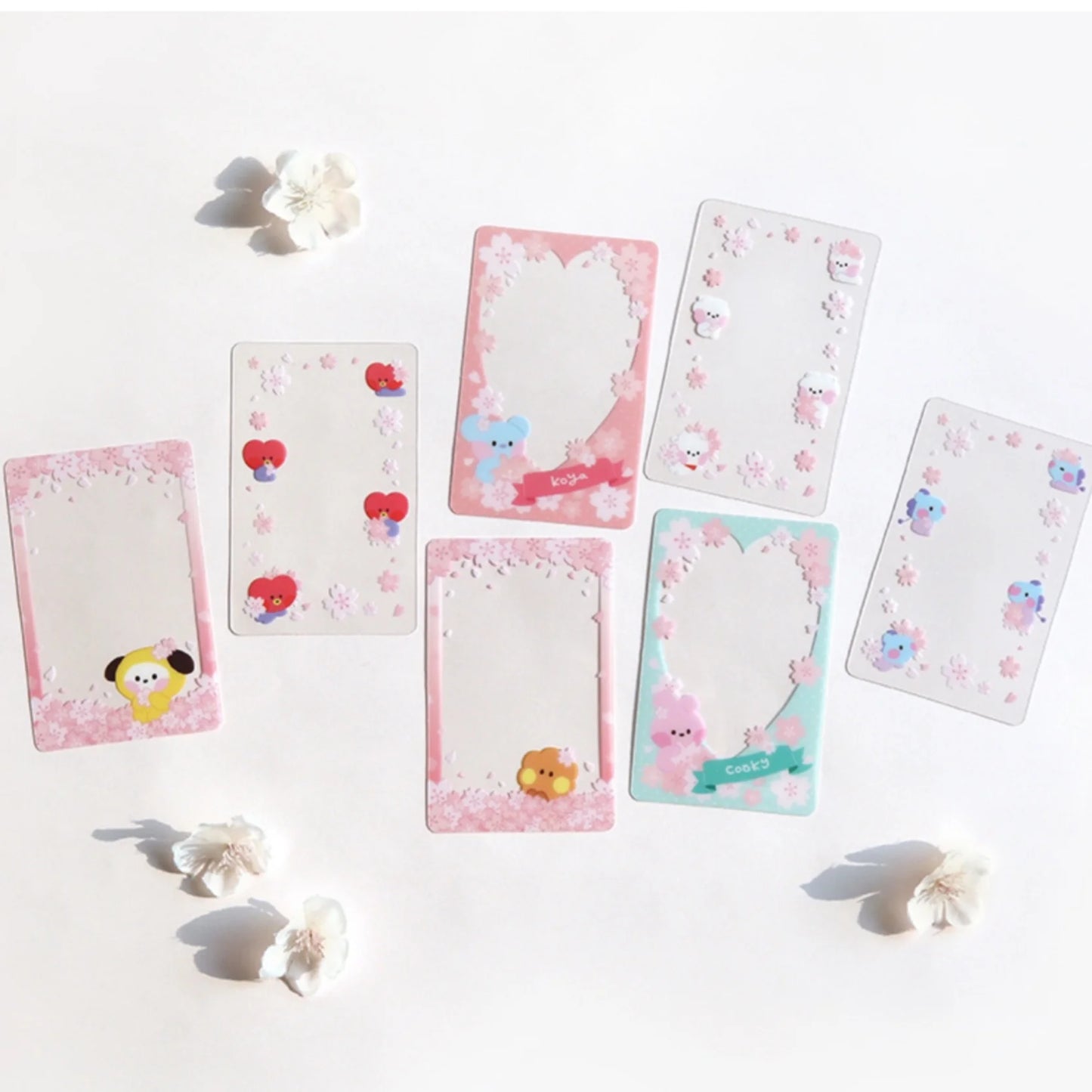 BT21 Cherry Blossom Photo Card Frame