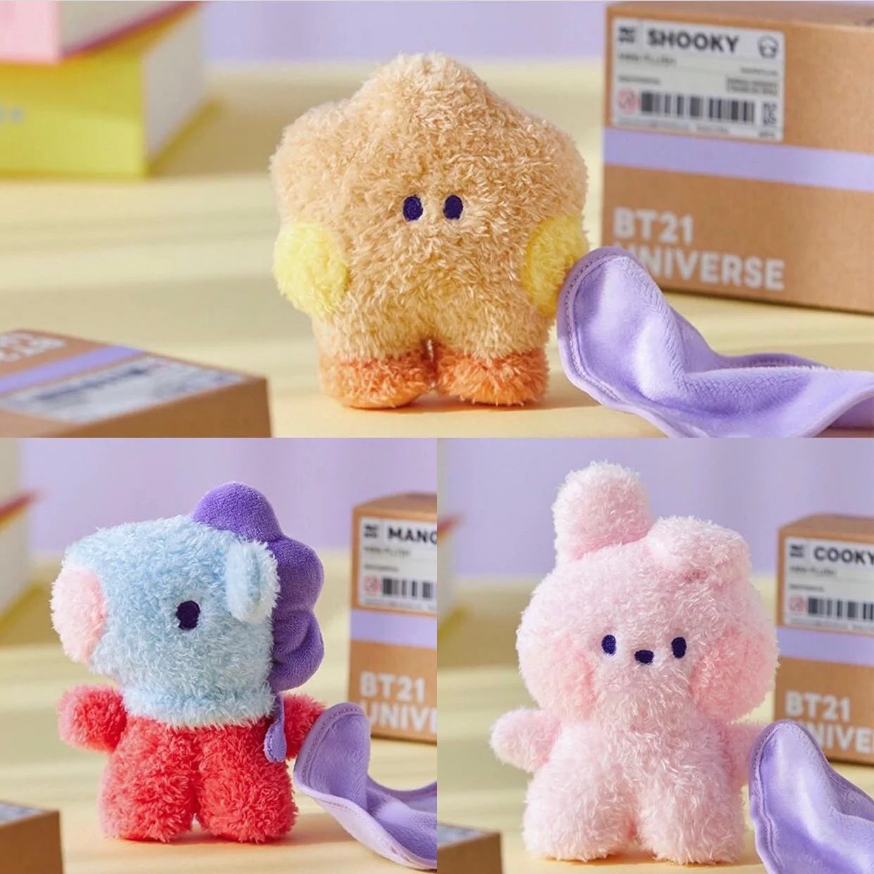 BT21 Minini Collection Plush Doll Keychain