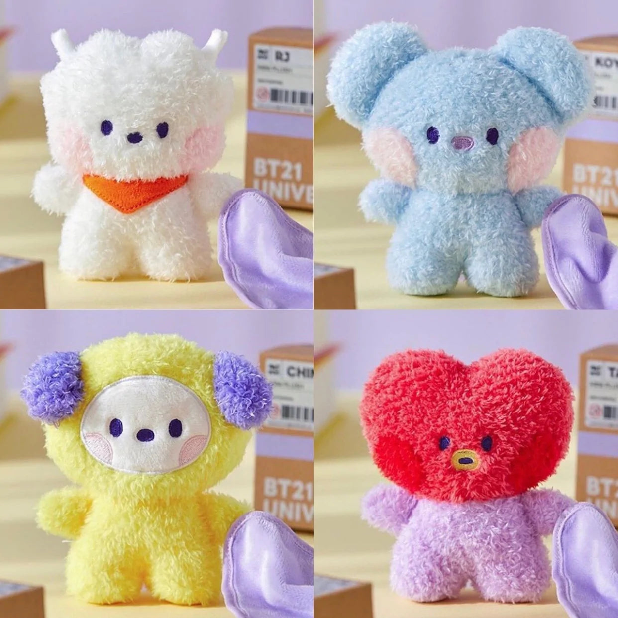 BT21 Minini Collection Plush Doll Keychain