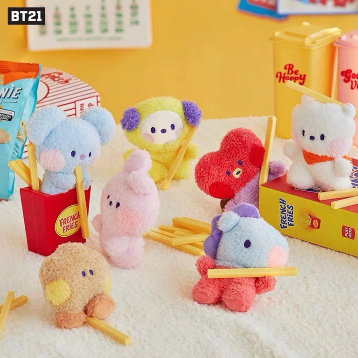 BT21 Minini Collection Plush Doll Keychain